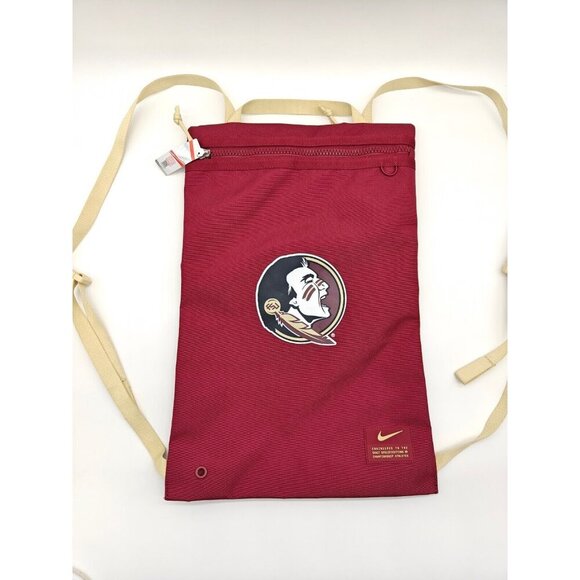 NIKE Florida State Seminoles Utility Gym Sack travel packable foldable bag - Picture 3 of 7